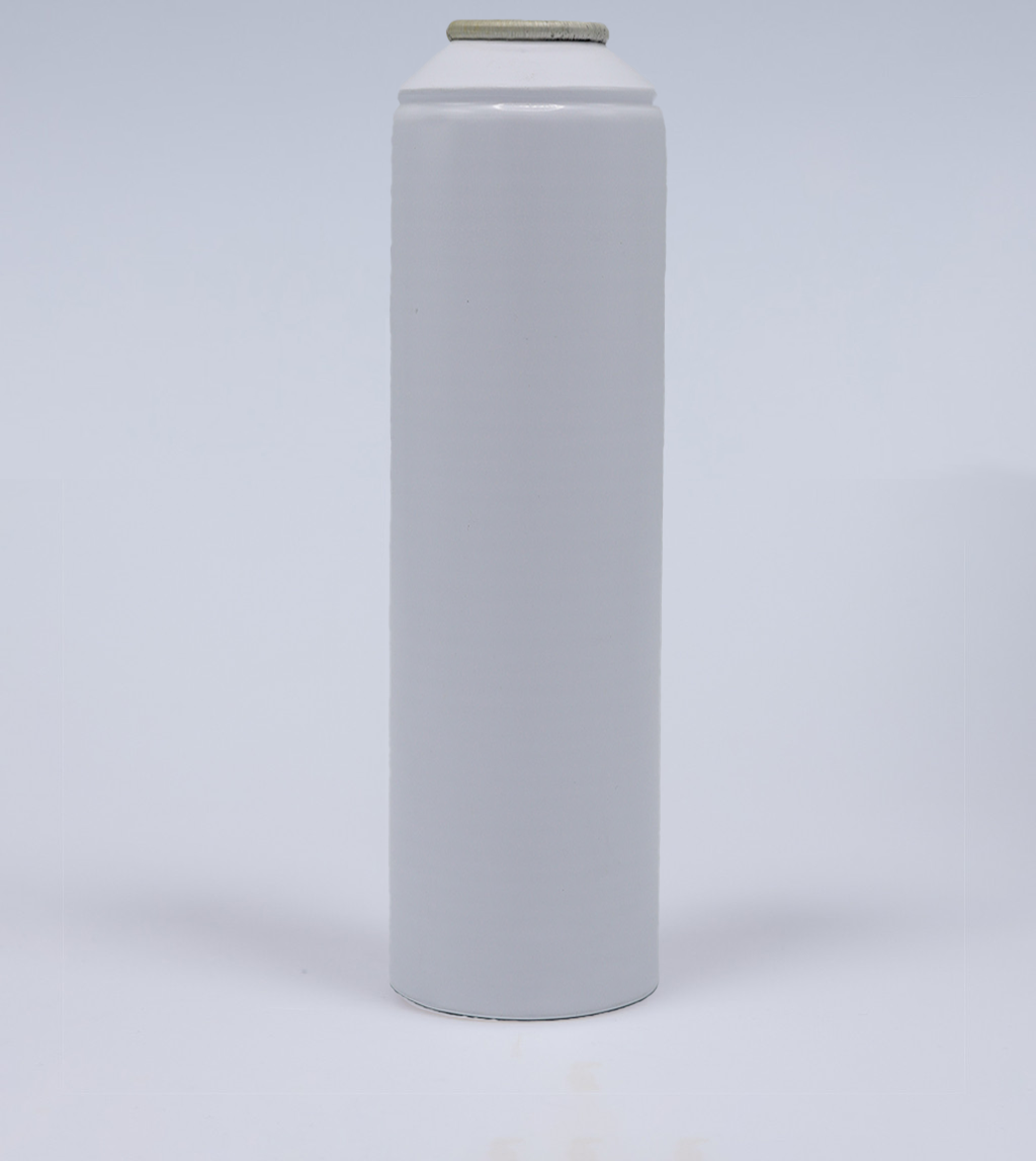 Gorge aluminum aerosol can, 53x210mm, White base
